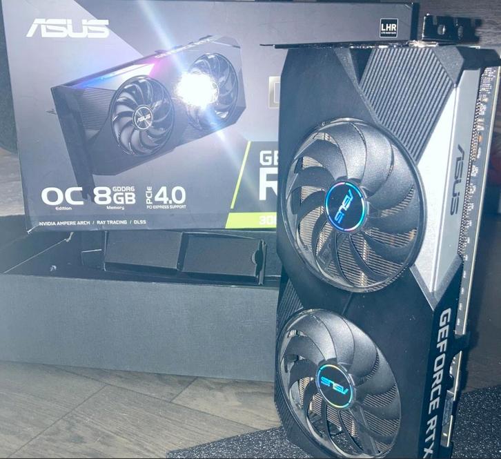 ASUS Dual GeForce RTX 3060 Ti OC Edition, Informatique & Logiciels, Cartes vidéo, Comme neuf, Nvidia, PCI-Express 4.0, GDDR6, HDMI