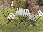 A vendre une table et deux chaises de jardin, Jardin & Terrasse, Comme neuf, Enlèvement, Autres matériaux, Sets de jardin