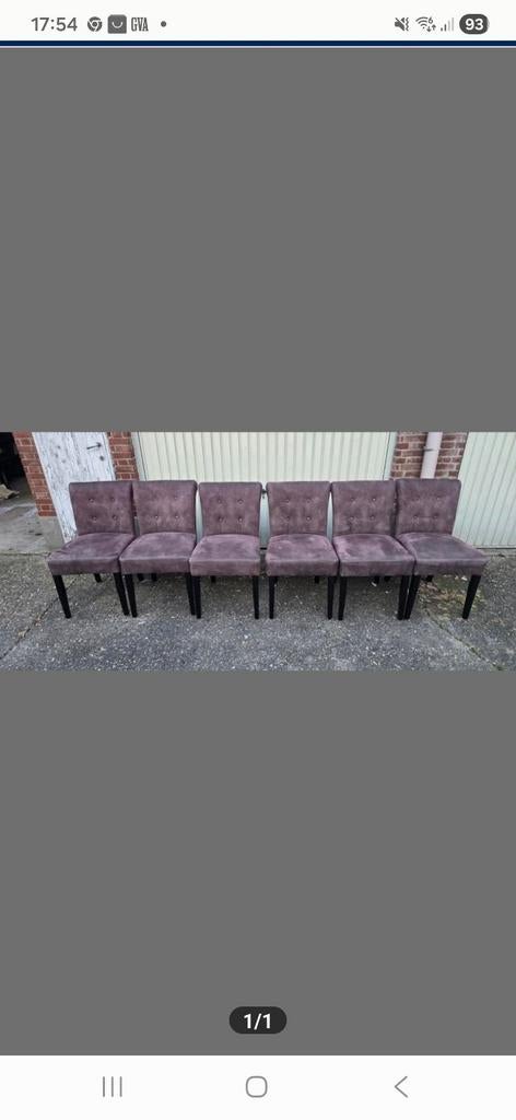 Eetkamerstoelen goede staat., Ophalen