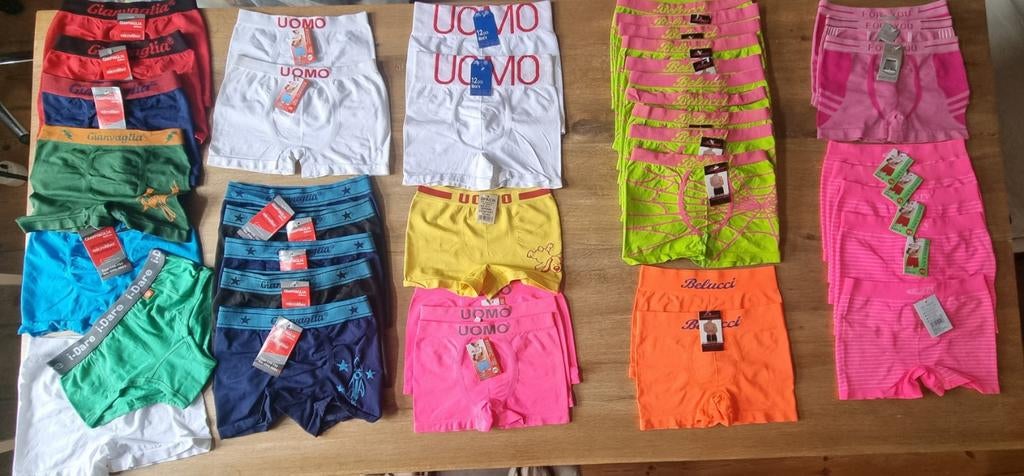 LOT DE NOUVEAUX sous-vêtements pour garçons - 40 pièces - 8, Enlèvement ou Envoi, Neuf, Garçon, Vêtements de nuit ou Sous-vêtements