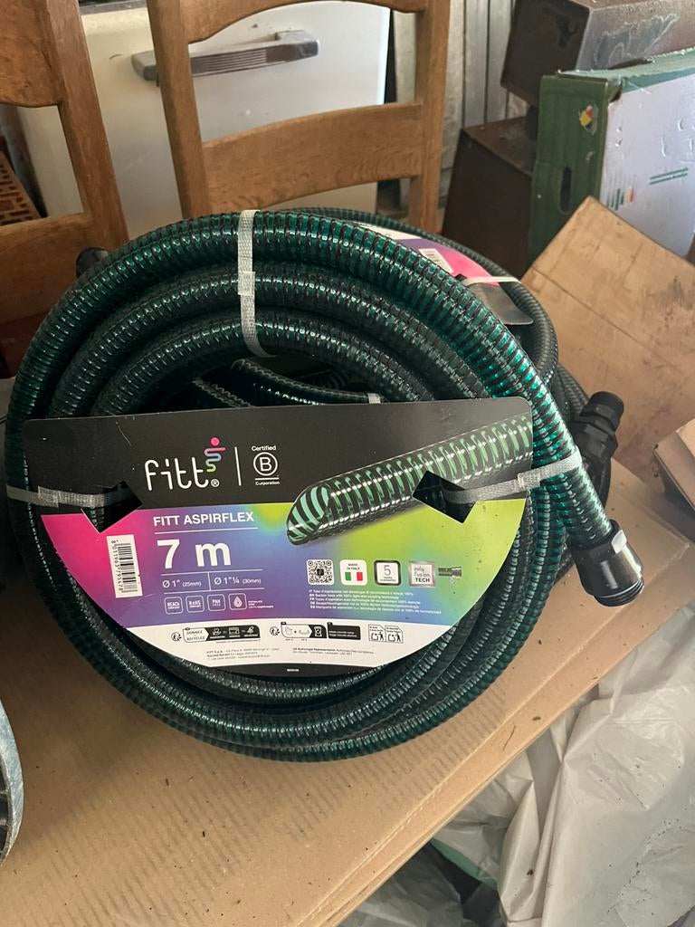 FITT ASPIRFLEX 7 m 4 pièces 20€/pièce, Jardin & Terrasse, Tuyaux d'arrosage, Neuf, Tuyau d'arrosage, Enlèvement