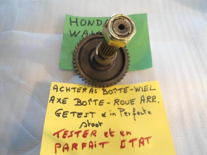 Honda wallaroo : essieu arrière en boîte, très bon état, Vélos & Vélomoteurs, Pièces de cyclomoteur | Général, Comme neuf, Bloc