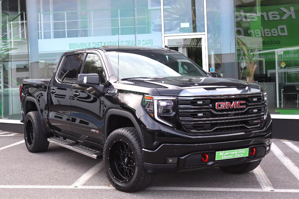 GMC SIERRA AT4 ECOTEC 5.3L V8 360CV LPG BLACK EDITION TVAC, Auto's, GMC, Automaat, Zwart, Leder, Bedrijf