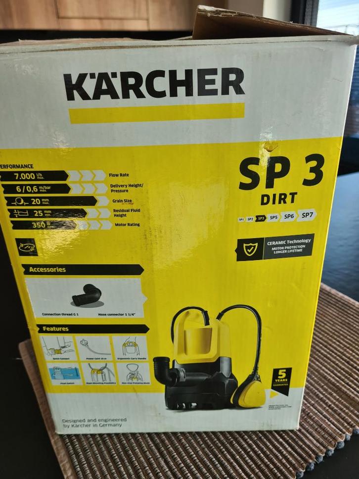 Dompelpomp Karcher SP3, Doe-het-zelf en Bouw, Gereedschap | Overige machines, Ophalen