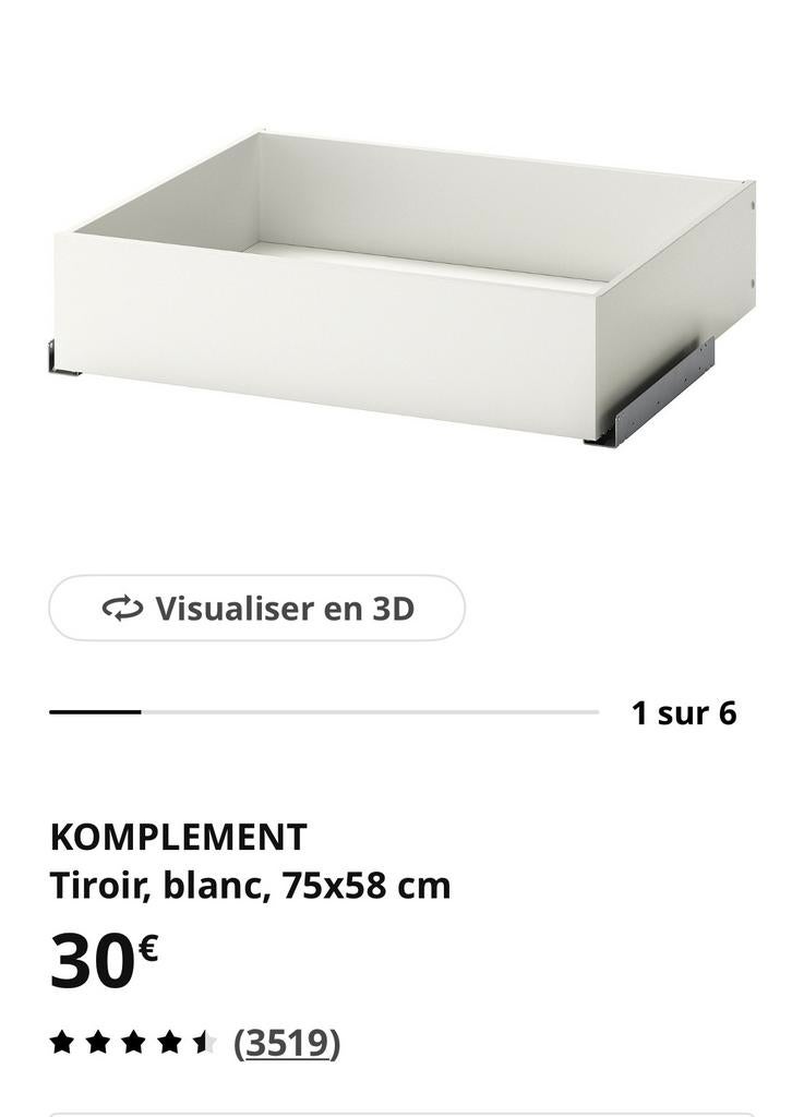 Accessoires Pax, Maison & Meubles, Enlèvement, Utilisé