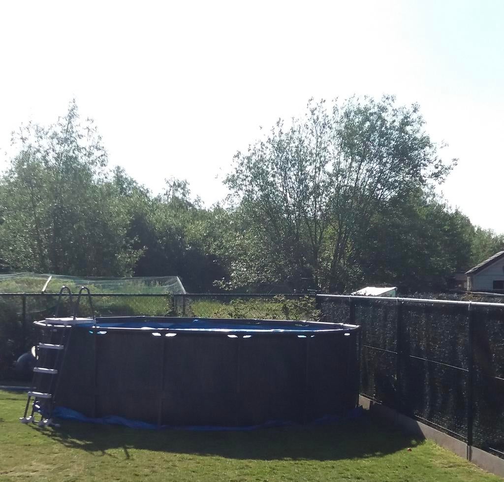 Opzetzwembad intex 457cm (hoogte 120cm), Ophalen, Zo goed als nieuw, Rond, Opzetzwembad