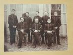antieke fotografie zilver albumen foto soldaten / rijkswacht, Ophalen of Verzenden