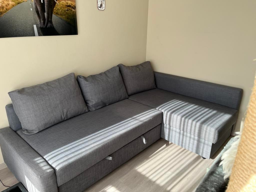 Hoekslaapbank met opberger Ikea, Ophalen, Gebruikt, Tweepersoons, Overige maten
