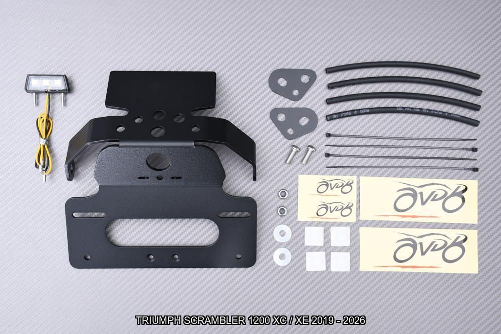 Support de plaque TRIUMPH SCRAMBLER 1200 XC / XE 2019 - 2026, Motos, Accessoires | Autre, Neuf, Enlèvement ou Envoi