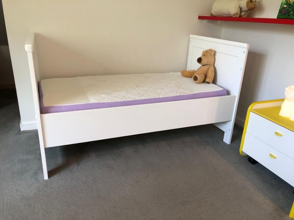 Bopita kinderbed inclusief traumeland matras, Huis en Inrichting, Slaapkamer | Bedden, Ophalen, Overige materialen, Wit, 190 cm of minder