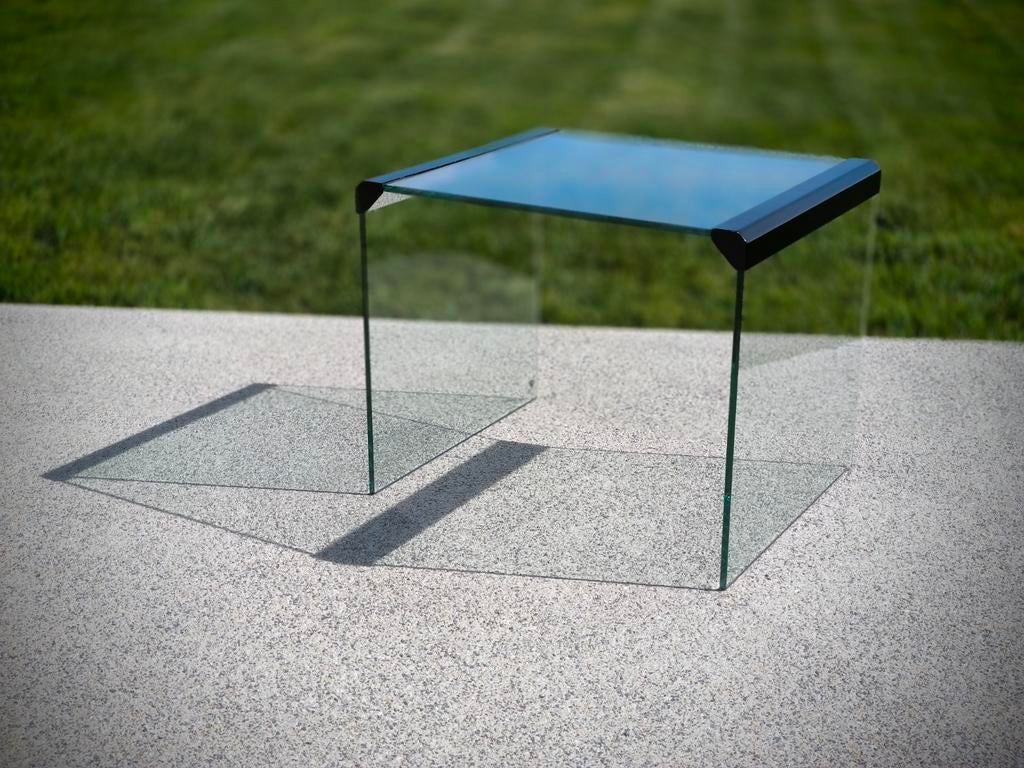 Table basse verre Gallotti & Radice T33, Maison & Meubles, Enlèvement, Carré, Verre