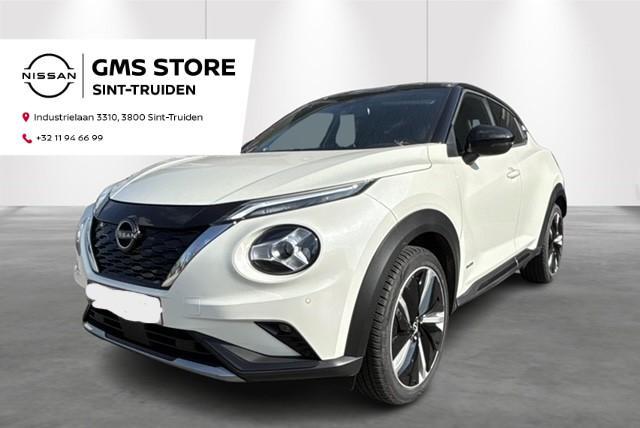 Nissan Juke 1.6 Hybrid 145 N-Design Apple Carplay, achteruit, Auto's, Nissan, Bedrijf, Te koop, Juke, Airbags, Airconditioning