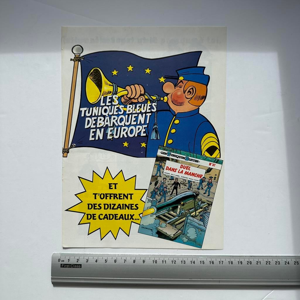 Les Tuniques Bleues : publicité promo concours Sega 1995, Envoi, Autres personnages, Neuf, Livre ou Jeu