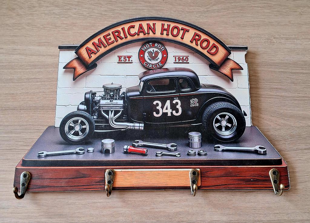 Ford Hot Rod sleutelhanger, Ophalen of Verzenden, Nieuw, Transport
