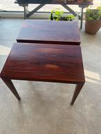 Bijzettafeltjes danish design, Ophalen, Gebruikt, Rechthoekig