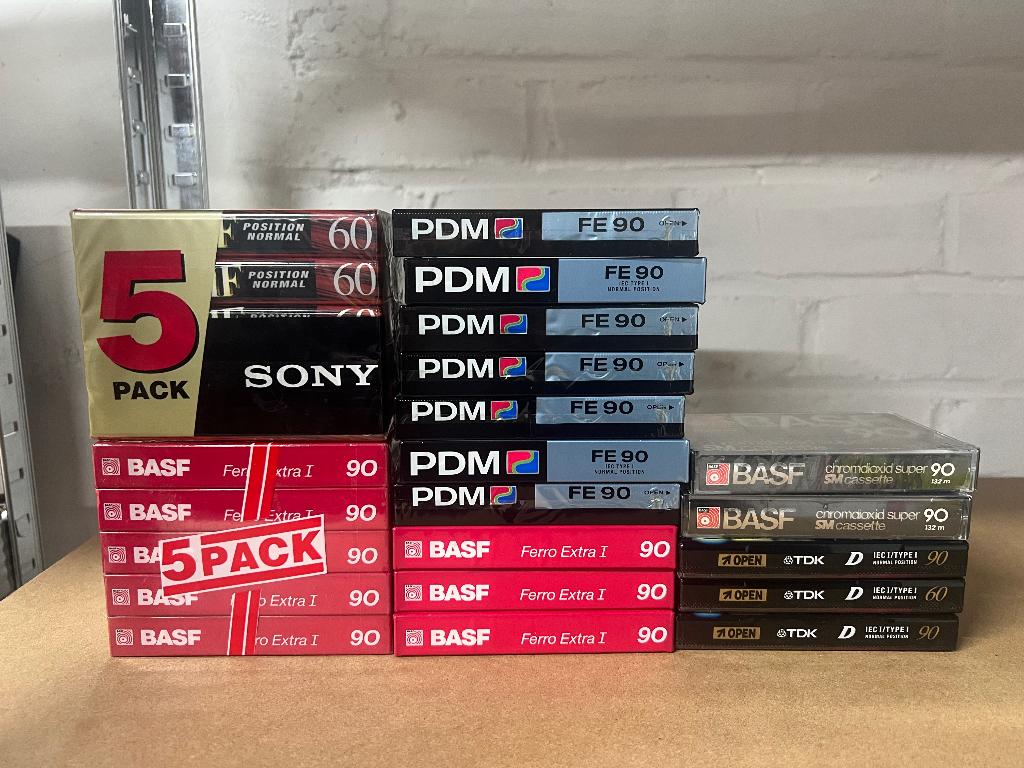 25. Nieuwe audiocassettes., Ophalen of Verzenden, Nieuw in verpakking, 2 t/m 25 bandjes, Onbespeeld