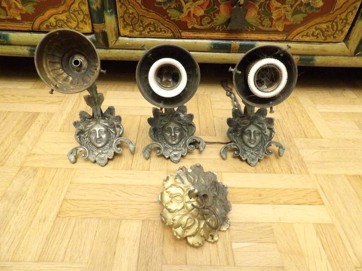 Onderdelen oude albasten luster, Antiquités & Art, Antiquités | Éclairage, Enlèvement