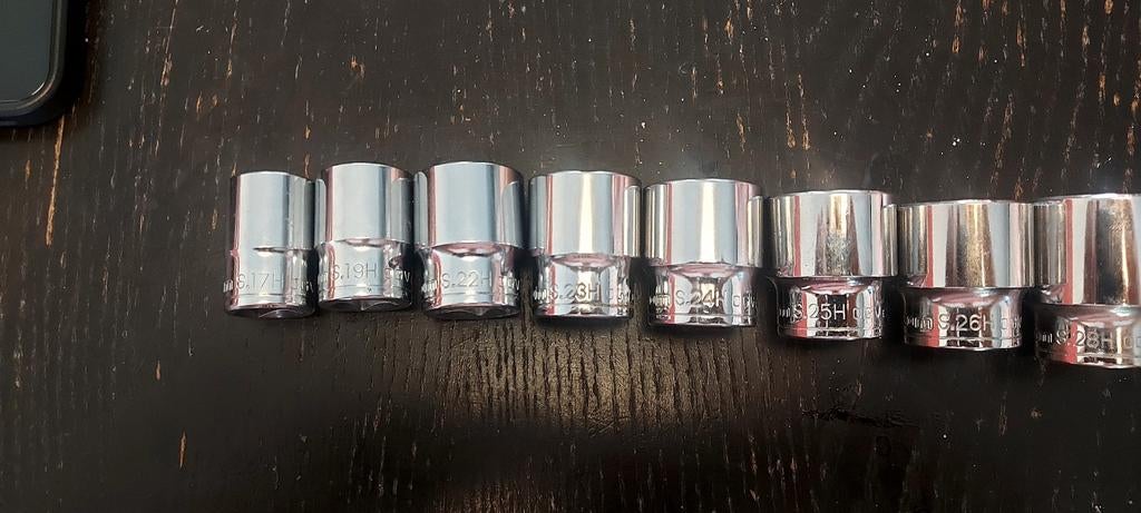 Lot de 9 douilles facom, Ophalen, Nieuw