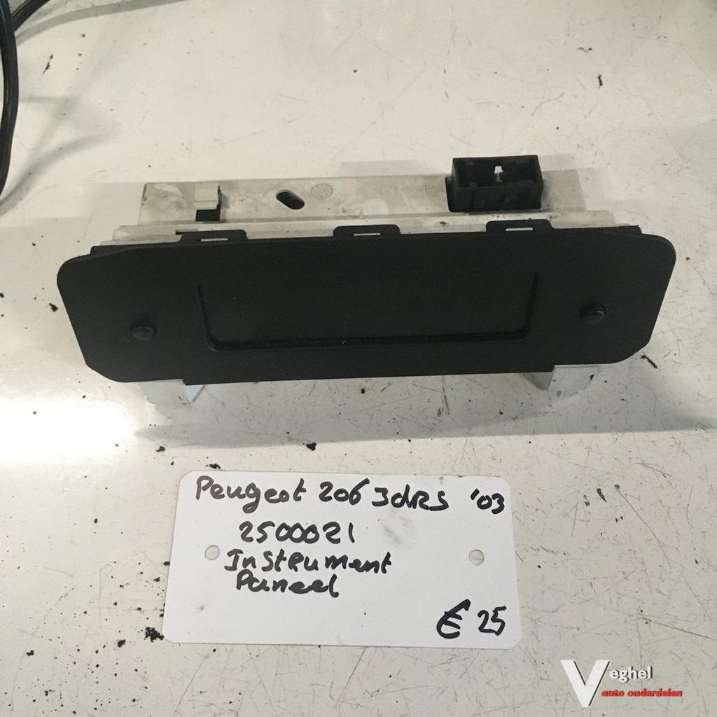 Peugeot 206 3drs 2003 Quicksilver Wagennr 2500021  Instrumen, Gebruikt, -, -, Ophalen of Verzenden
