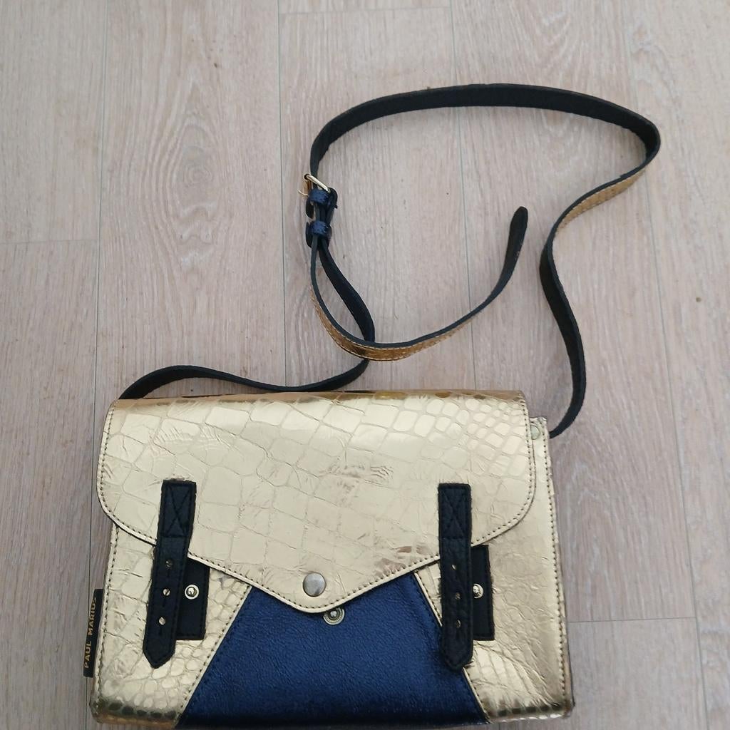 Sac Paul Marius l'indispensable Caïman, Bijoux, Sacs & Beauté, Enlèvement ou Envoi, Bleu