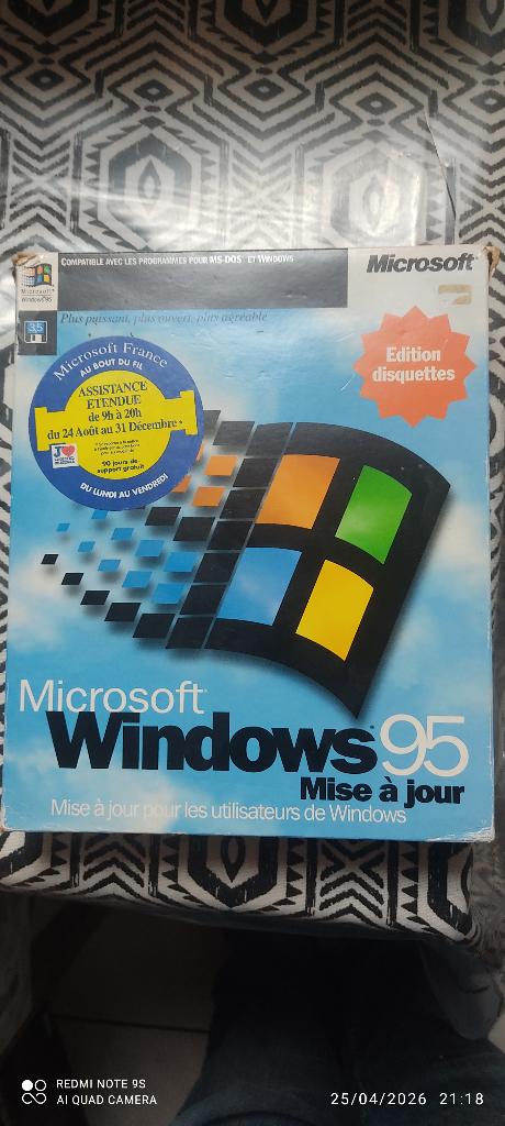 Vente Win 95 - Windows 95, Informatique & Logiciels, Systèmes d'exploitation, Enlèvement, Utilisé, Windows