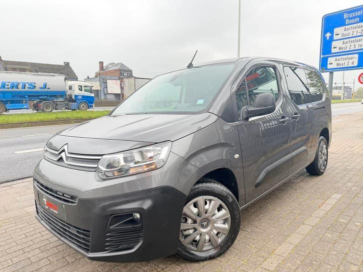 Citroen Berlingo Dubbele Cabine 1.2i 2020 Automaat 075000km, Autos, Citroën, Entreprise, Achat, Berlingo, ABS, Airbags, Air conditionné