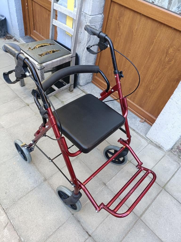 Tribune déambulateur chaise roulante 2 en 1 (nickel), Divers, Déambulateurs, Pliable