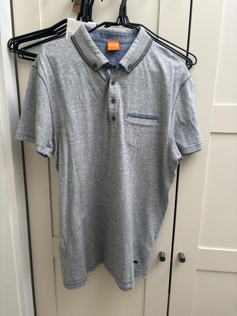 T-shirt Hugo boos, Kleding | Heren, T-shirts, Ophalen of Verzenden, Hugo Boss, Grijs, Gedragen
