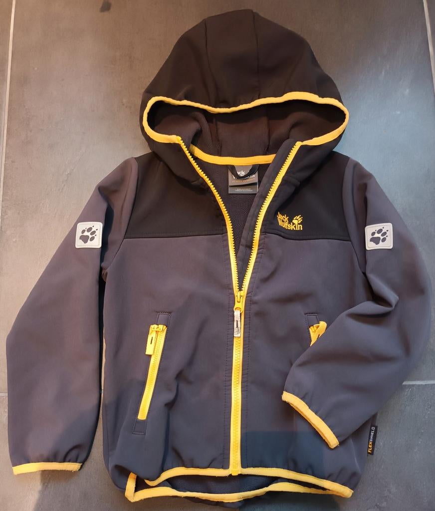 Softshell Jack Wolfskin maat 116, Ophalen, Gebruikt, Jongen of Meisje, Jack Wolfskin