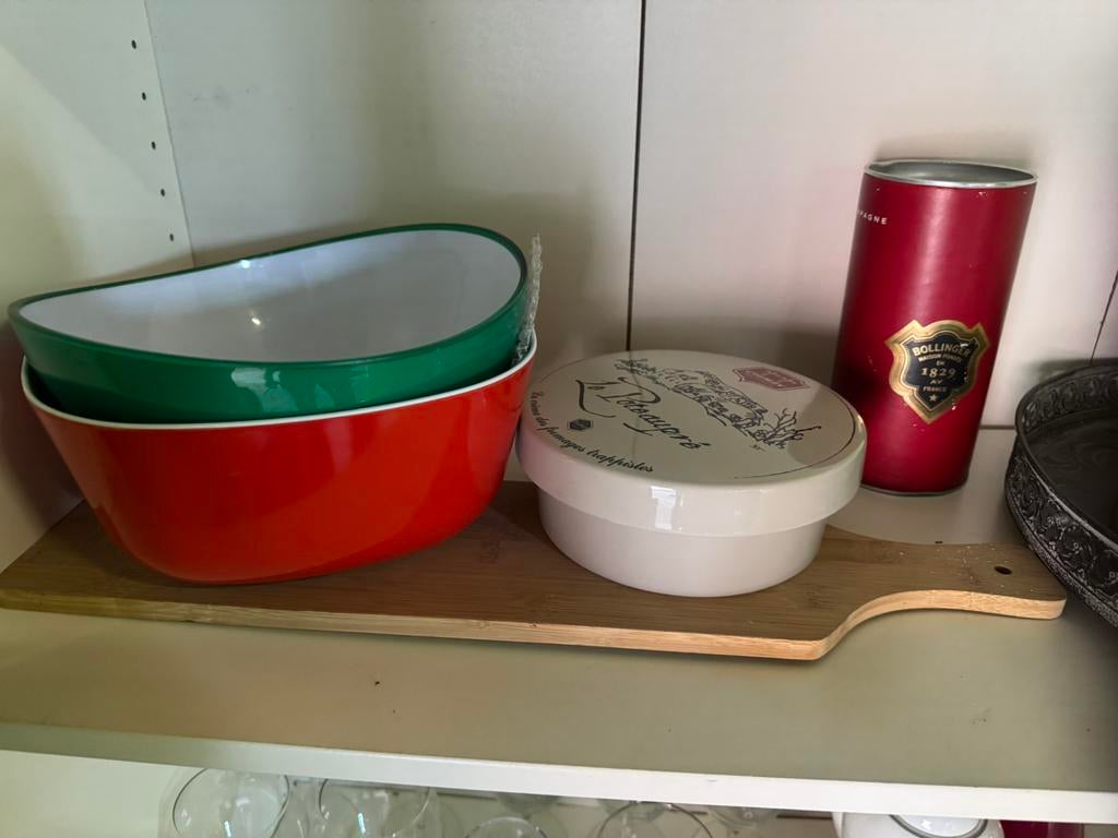 Ustensiles cuisine divers: bols, plats, verres, plats, vases, Maison & Meubles, Autres marques, Multicolore, Autres types, Comme neuf