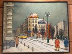 Tableau urbain hivernal – peinture, Enlèvement