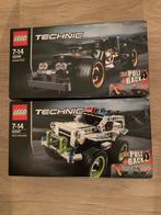 2 Lego technic pull-back sets 42046 + 42047, Ophalen of Verzenden, Zo goed als nieuw, Lego