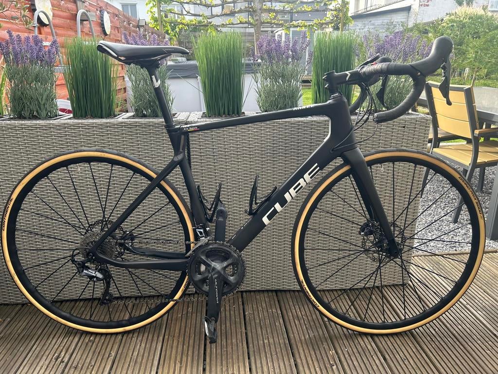 Heren racefiets cube agree maat 56, Gebruikt, Carbon, 10 tot 15 versnellingen, Heren