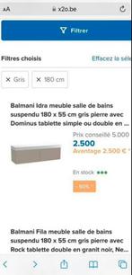 Meuble double vasque payé 3990 euros ! Comme neuf !, Maison & Meubles, Enlèvement, Comme neuf