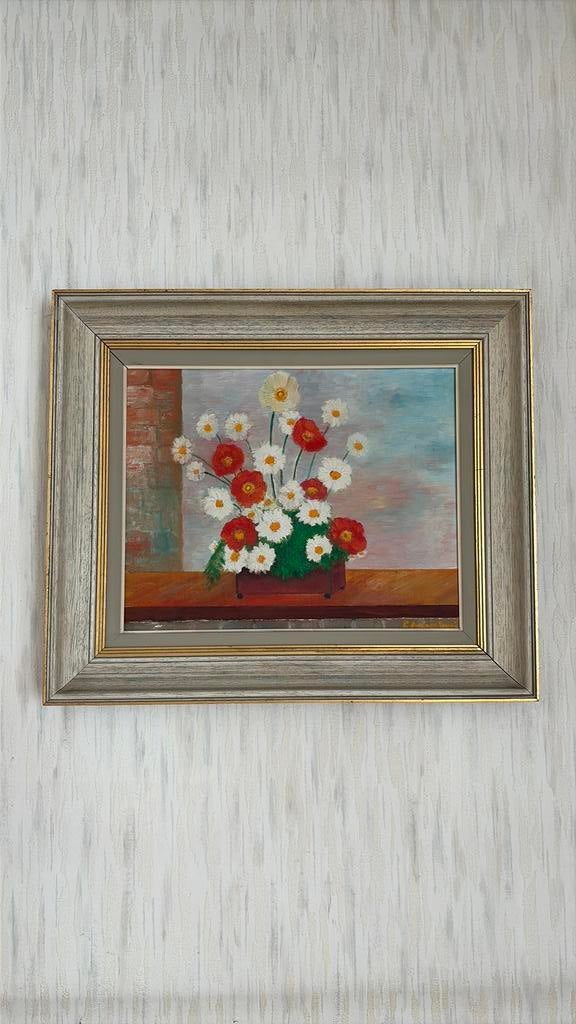 Mooi gesigneerd olieverf op canvas, Antiek en Kunst, Ophalen