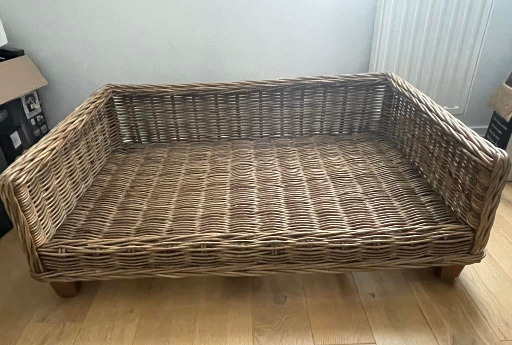 Mooie rieten hondenmand groot model, Maison & Meubles, Accessoires pour la Maison | Plateaux, Comme neuf, Enlèvement