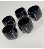 5x Mini borrelglaasjes shot-glas beker Minute Maid zwart, Verzamelen, Glas en Drinkglazen, Ophalen of Verzenden, Zo goed als nieuw