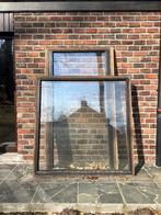 Houten raam meranti, Doe-het-zelf en Bouw, Gebruikt, Raamkozijn, Inclusief glas, 75 tot 150 cm