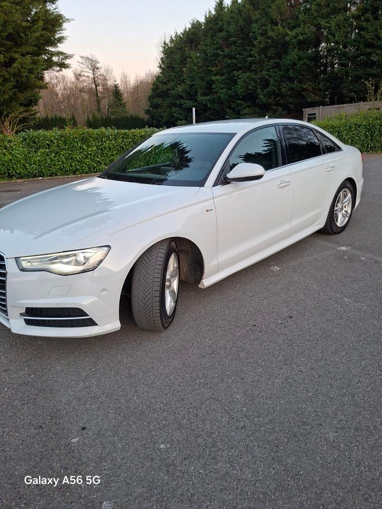 Audi A6  2.0L ultra s.line, Auto's, 1800 kg, Bluetooth, Wit, Leder