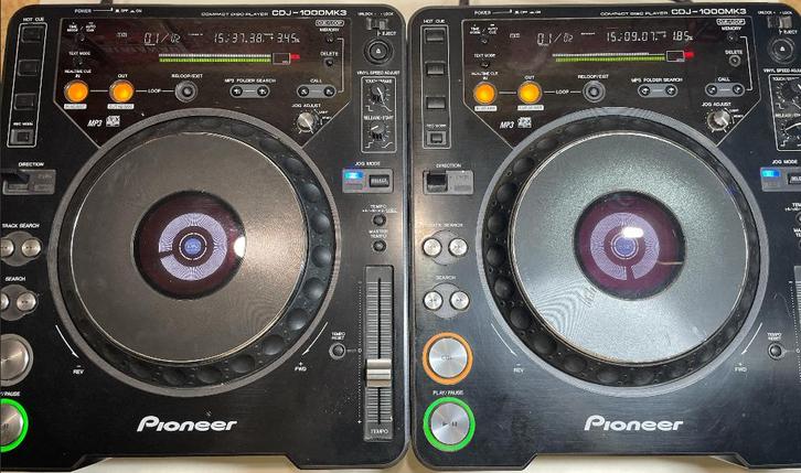 Pioneer DJ paire de platines lecteurs Cdj 1000 MK3, Musique & Instruments, DJ sets & Platines, Utilisé, Platine, Pioneer, Enlèvement