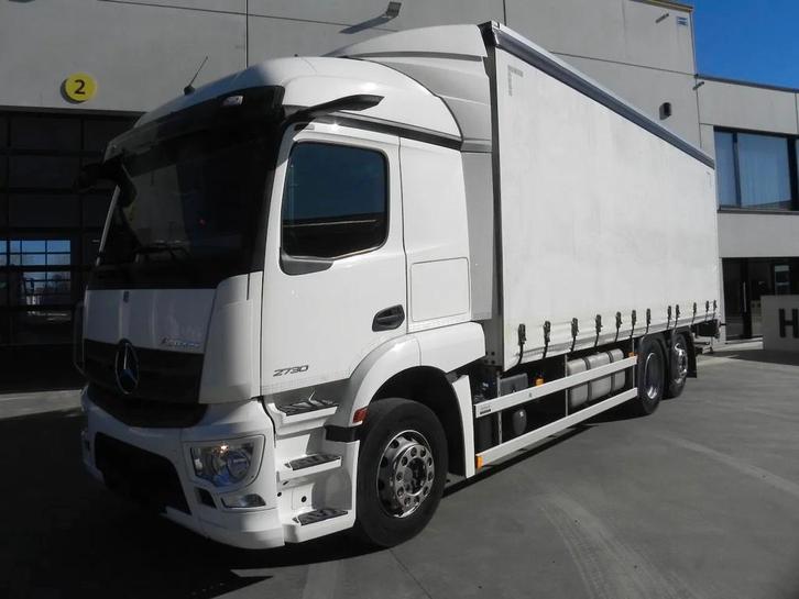 Mercedes-Benz Actros 2530 6X2 schuifzeil met laadklep en stu, Autos, Camions, Achat, Mercedes-Benz, Diesel, Euro 6, Automatique