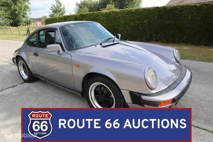 Porsche 911 Carrera 3.2 | 1989 | Route 66 Auctions, Auto's, Oldtimers, Bedrijf, Te koop, Porsche, Benzine, Overige carrosserie