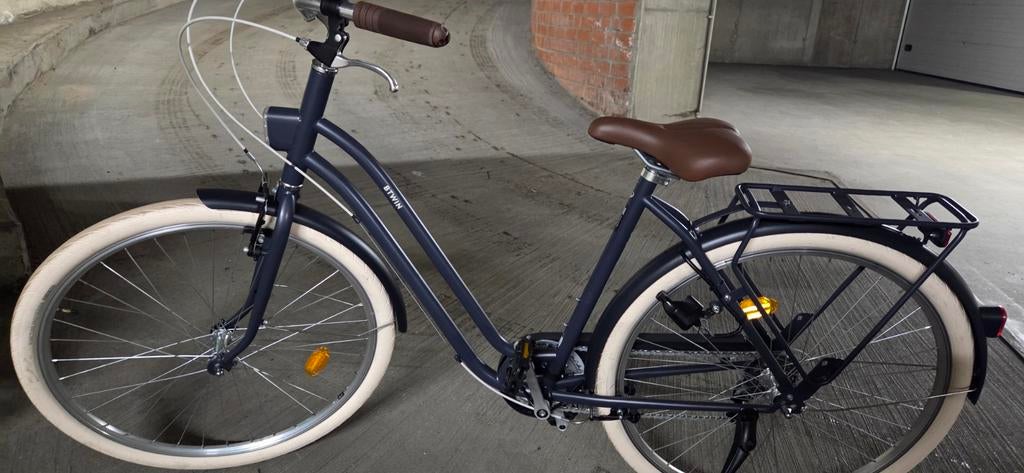 Nieuwe elops damesfiets donkerblauw maat L/XL, Fietsen en Brommers, Ophalen