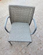 Chaises de jardin en plastique tissé, Enlèvement, Utilisé, Synthétique, Empilable