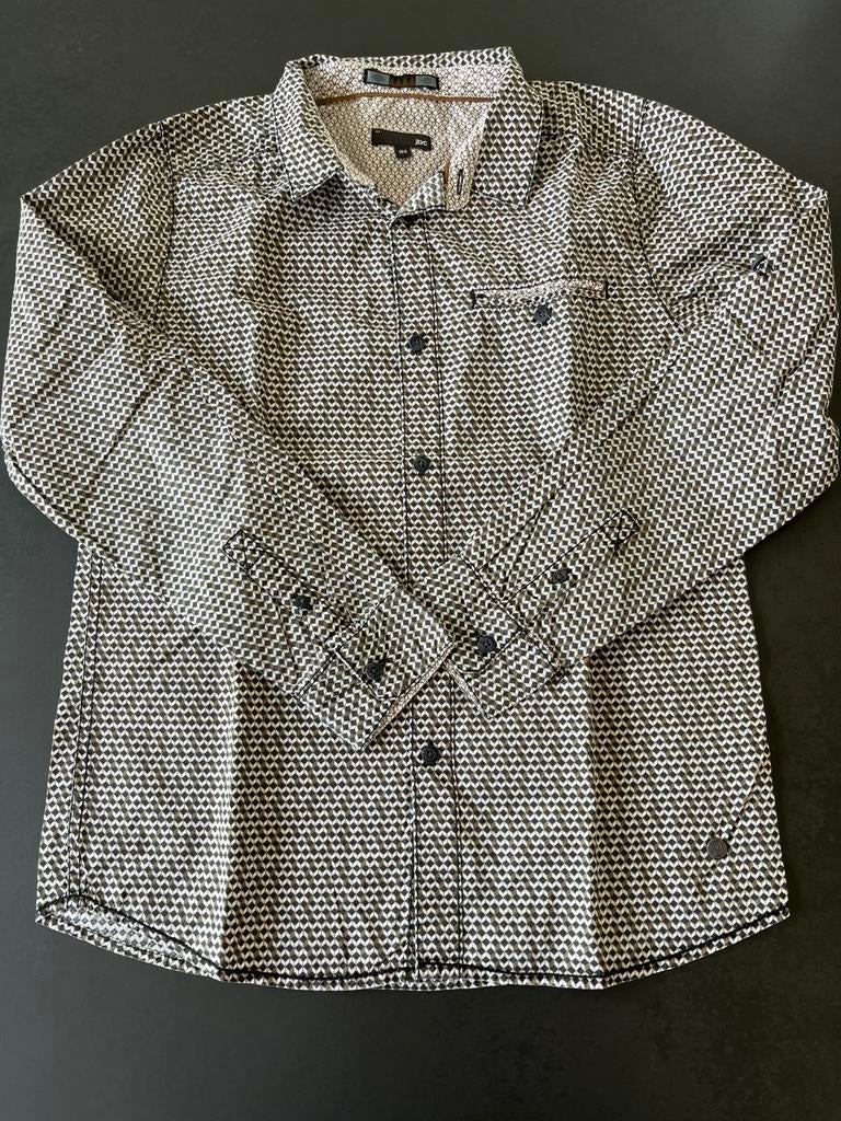 JBC bruin hemd maat 164. Zeer goede staat., Kinderen en Baby's, Kinderkleding | Maat 164, Ophalen of Verzenden, Gebruikt, Jongen