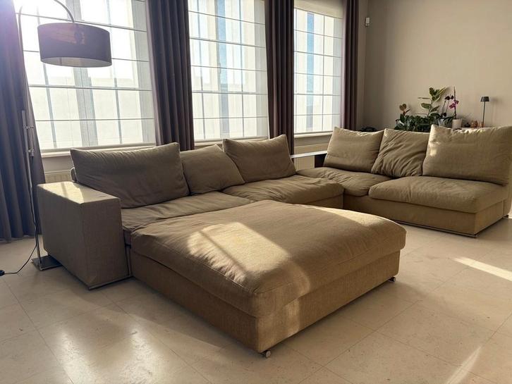 Flexform Groundpiece modulaire hoekzit - designicoon, Huis en Inrichting, Zetels | Zetels, Gebruikt, Hoekbank, Vierpersoons of meer