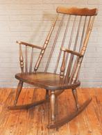 Vintage Schommelstoel Uit Jaren 70 / Uit Massief Hout, Antiek en Kunst, Ophalen
