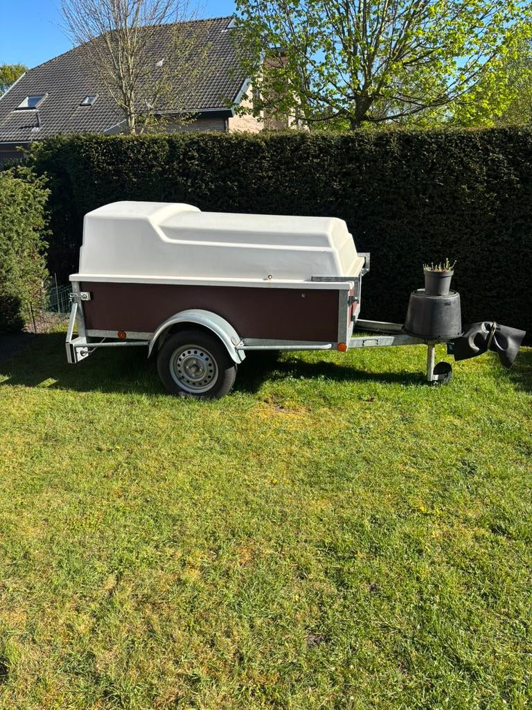 poly 1 gesloten aanhangwagen, Auto diversen, Aanhangers en Bagagewagens, Ophalen