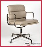 Vitra ea208 Dubbelzijdig Leder Smoked Chrome Limited Edition, Ophalen, Zo goed als nieuw