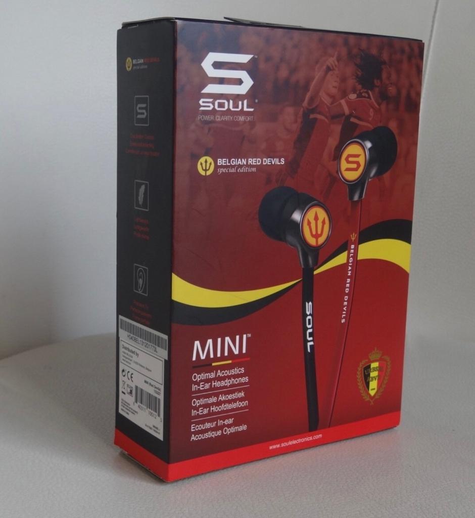 Écouteurs in-ears Soul Diables rouges collector 2014, TV, Hi-fi & Vidéo, Casques audio, Enlèvement ou Envoi, Comme neuf, Circum-aural